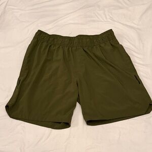Men's Athletic Shorts in Olive Green